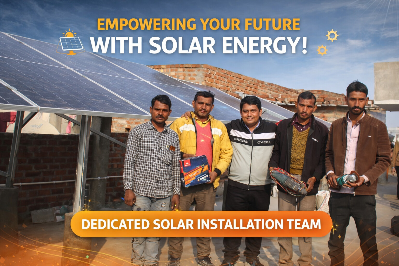 Team at site with safety gear